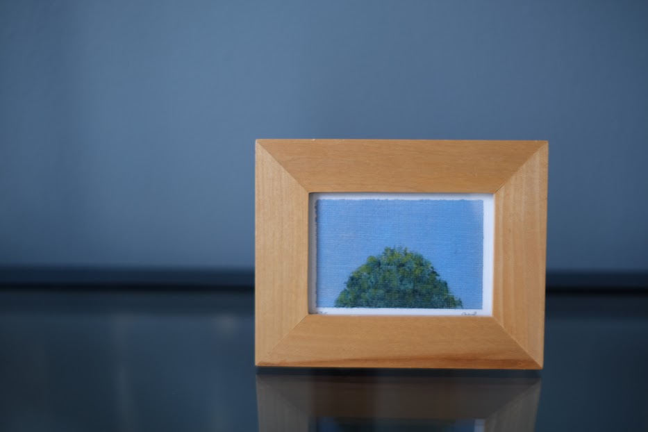 Bush teeny-tiny painting (2x3)